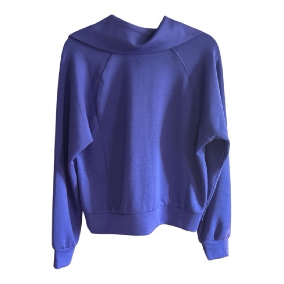 NWT SPANX AirEssentials Half Zip Sweatshirt Deep Azure Evereve M - Picture 5 of 11